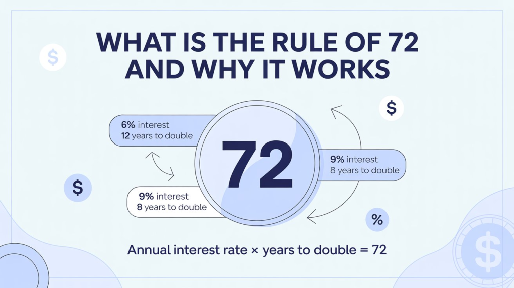 What Is the Rule of 72 and Why It Works - Estimate Doubling Time of Money with Rule of 72